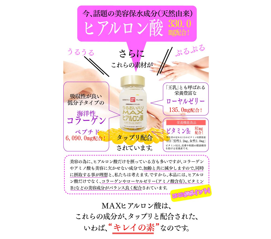 MAX  Hyaluronic acid. ×5set   *Bulk Buy